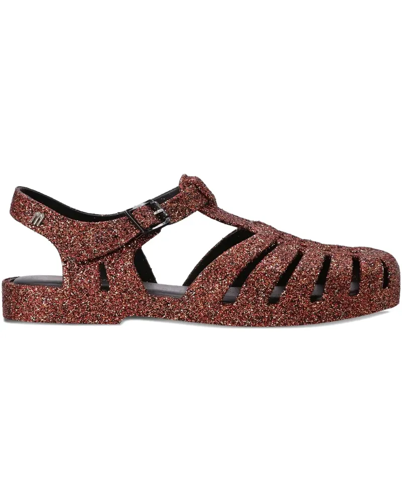 Melissa Sandalen im Glitter-Look - Rot Rot