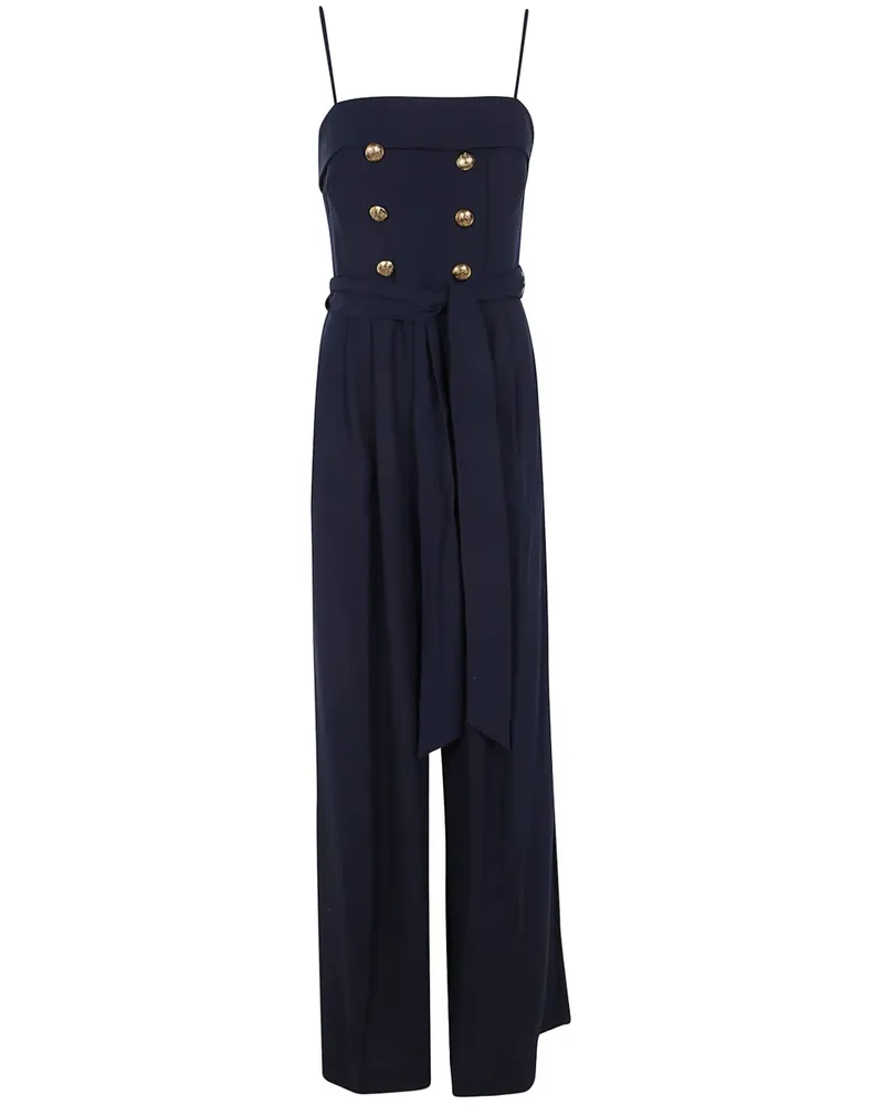 Ralph Lauren Schulterfreier Jumpsuit - Blau Blau