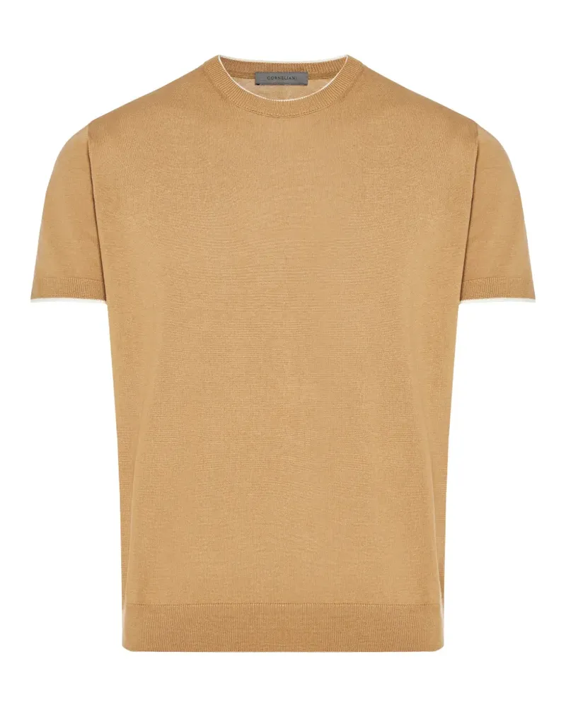 Corneliani Geripptes T-Shirt - Nude Nude
