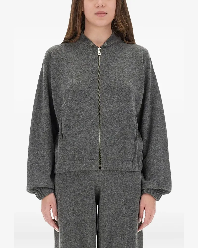 Fabiana Filippi zip-up bomber jacket - Grau Grau
