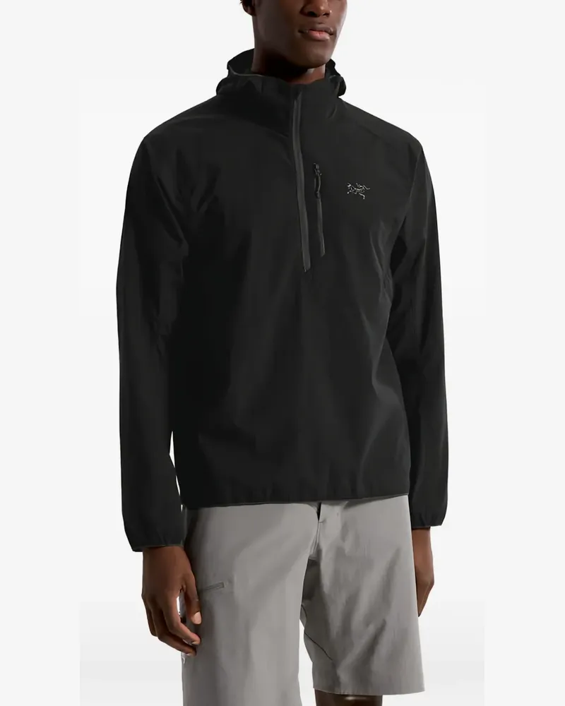 Arc'teryx hooded half-zip jacket - Schwarz Schwarz