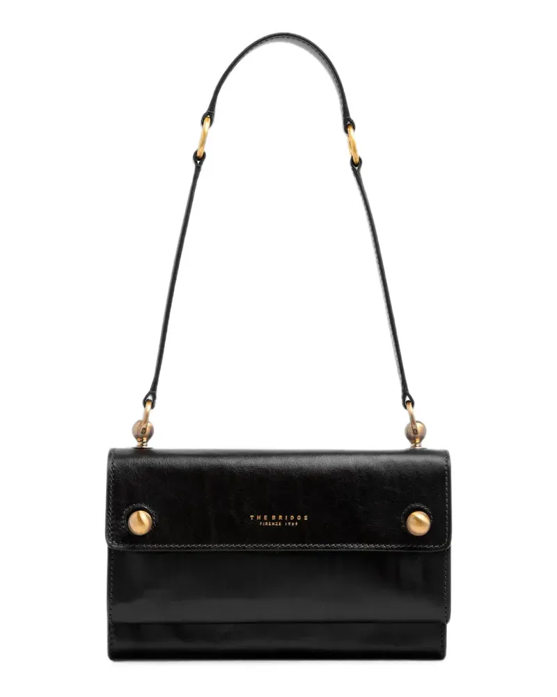 The Bridge leather shoulder bag - Schwarz Schwarz