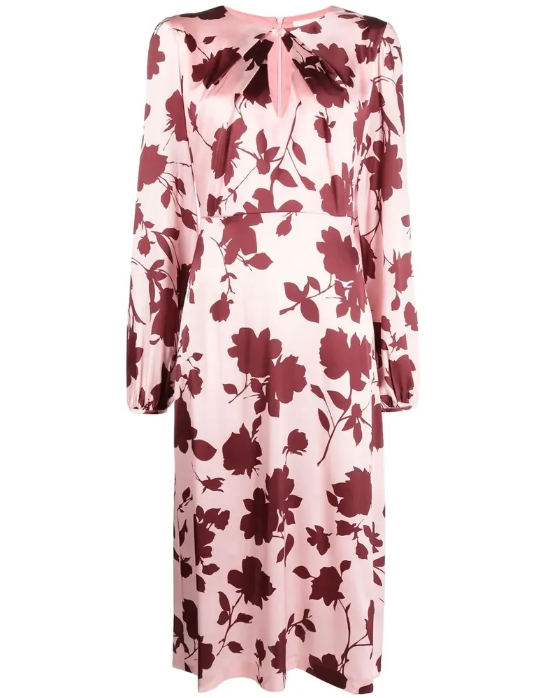 P.A.R.O.S.H. Kleid mit Blumen-Print - Rosa Rosa