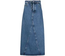 Jeans-Maxirock mit hohem Bund
