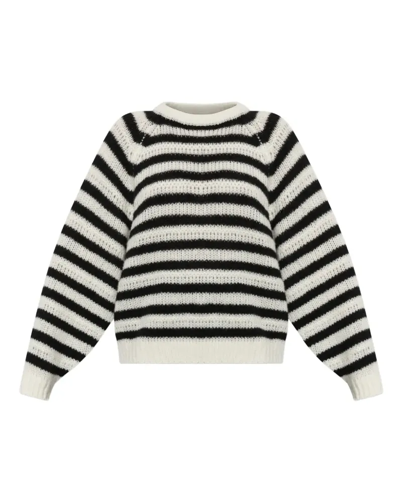 Lisa Yang Reni Stripes crew-neck sweater - Weiß Weiß
