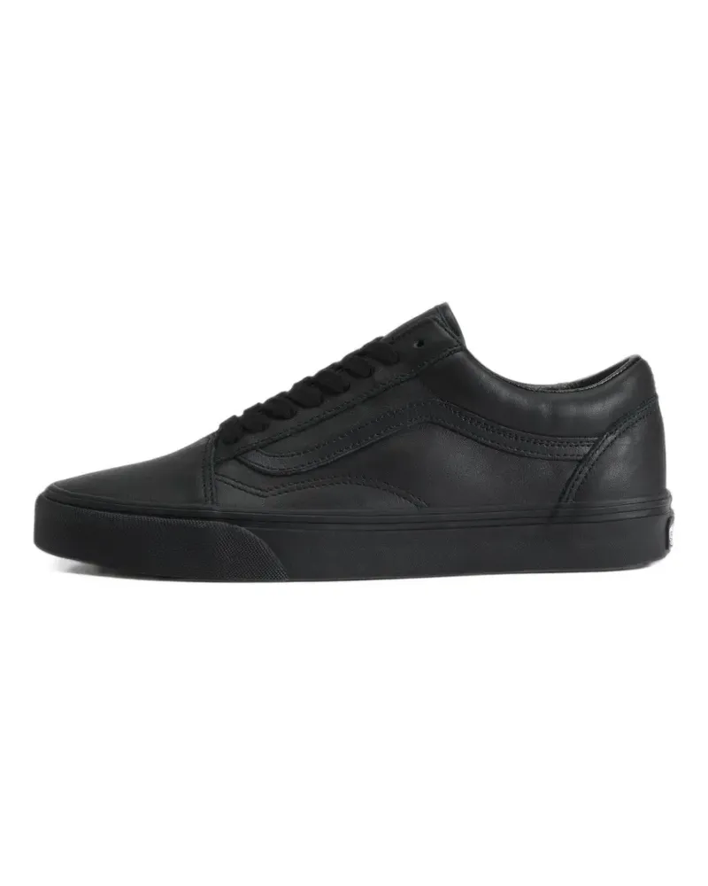 Vans Old Skool Ledersneakers - Schwarz Schwarz