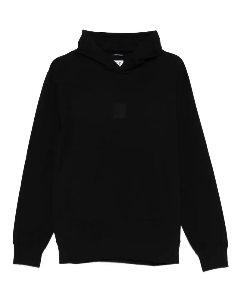 C.P. Company logo-patch hoodie - Schwarz Schwarz