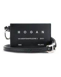 Hogan Kartenetui mit Logo-Print Schwarz