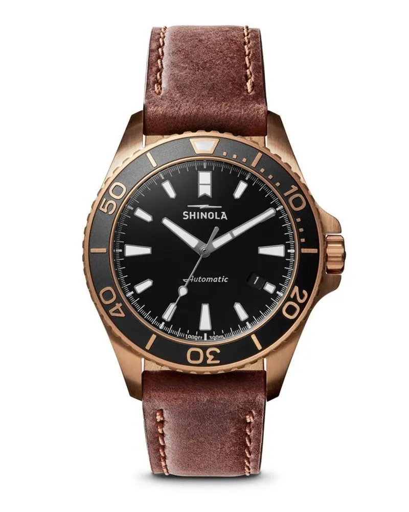 SHINOLA The Bronze Monster 43mm Schwarz