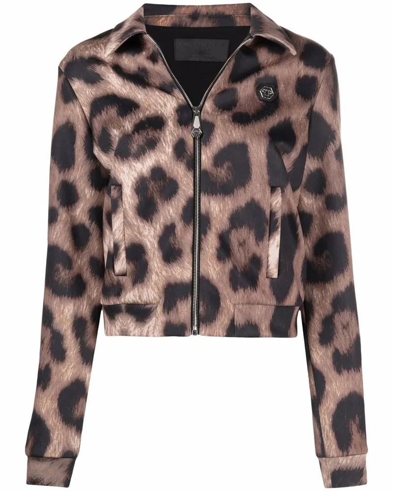 Philipp Plein Jacke mit Leoparden-Print - Nude Nude