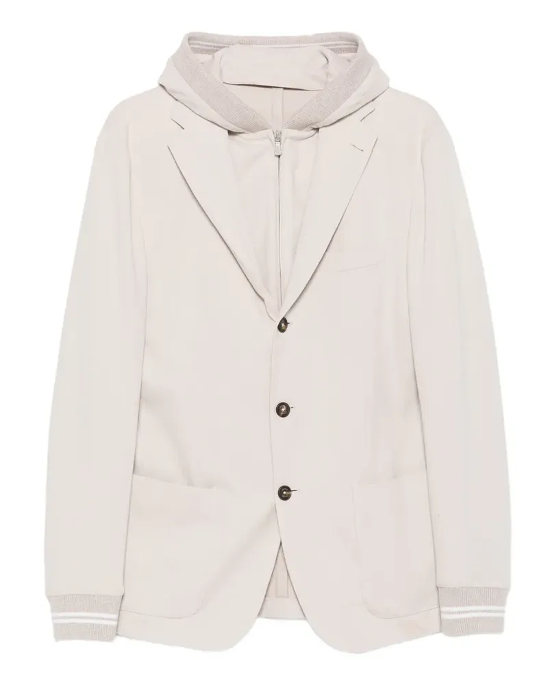 Eleventy Jacke mit Kapuze - Nude Nude