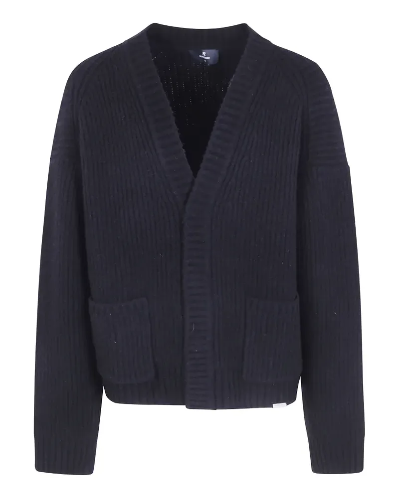 REPRESENT Gerippter Cardigan - Schwarz Schwarz