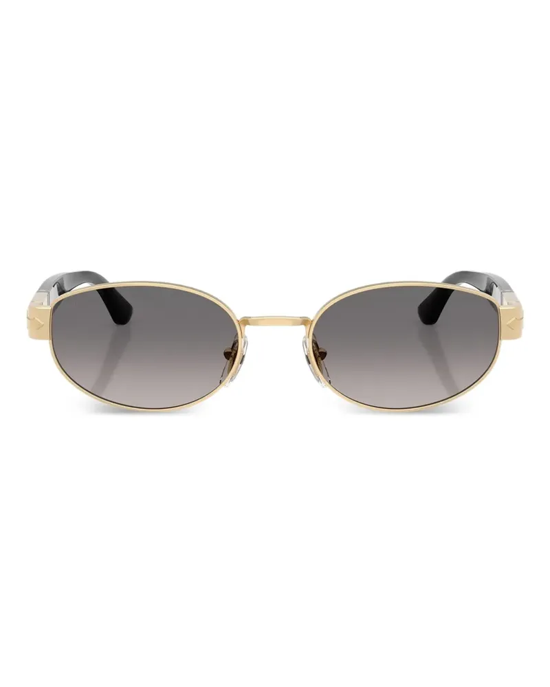 Persol Sonnenbrille mit ovalem Gestell - Gold Gold