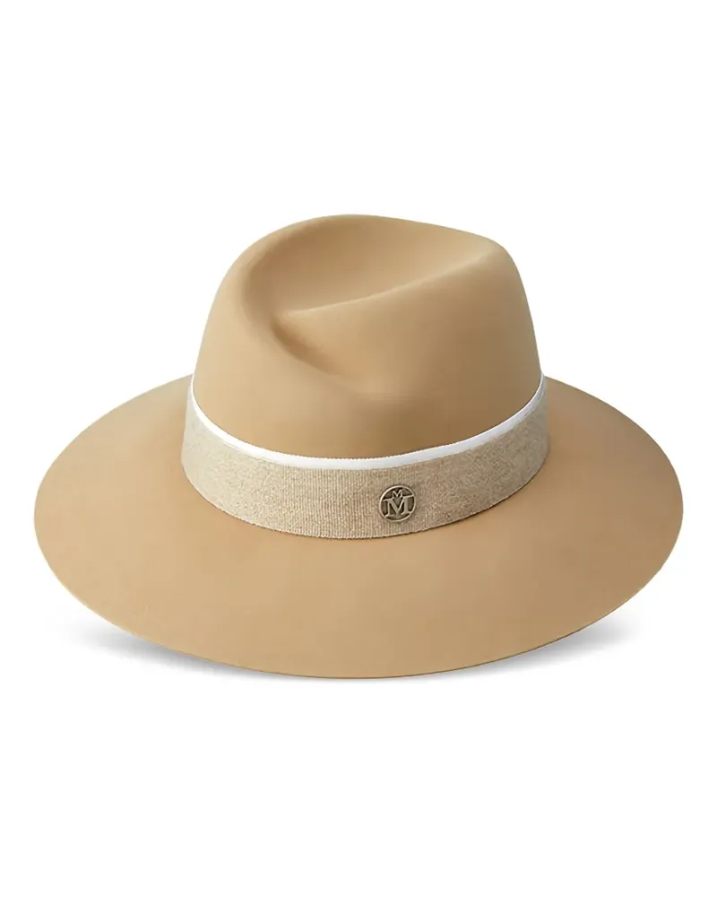 Maison Michel Virginie Hut mit Schleifendetail - Nude Nude