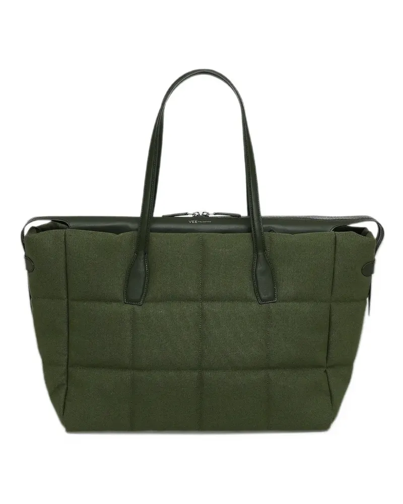 VeeCollective large Tela quilted tote bag - Grün Grün