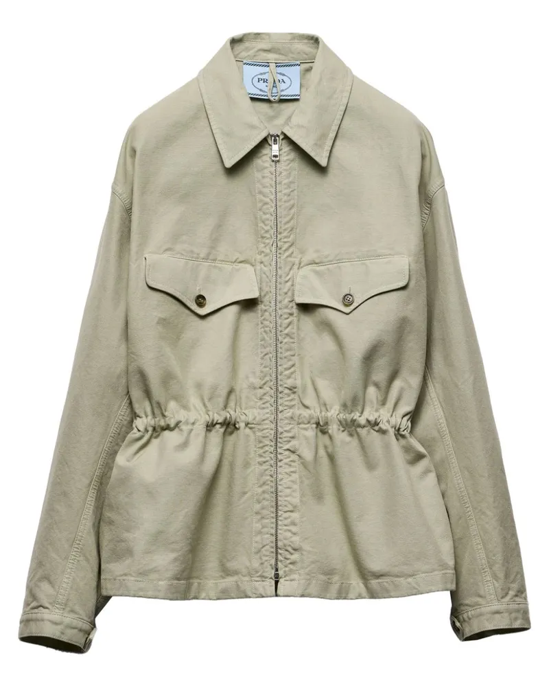 Prada Leichte Jacke mit Reißverschluss - Grün Grün