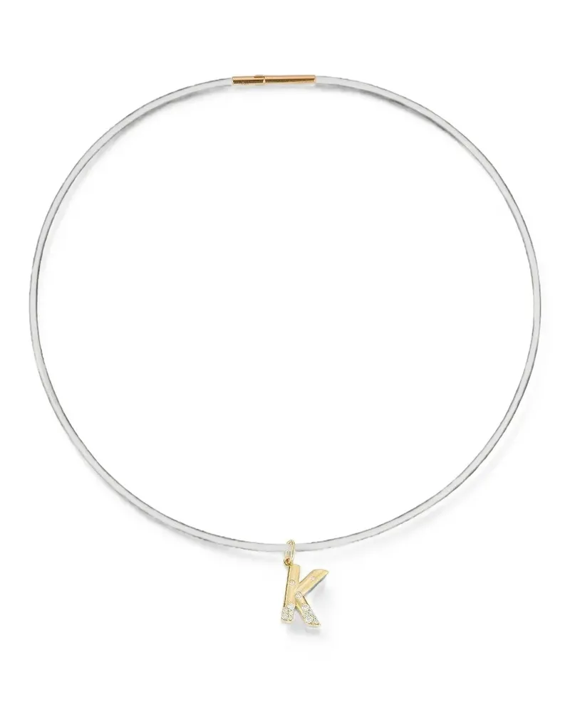 Dana Rebecca Designs silicone cord necklace - Gold Gold