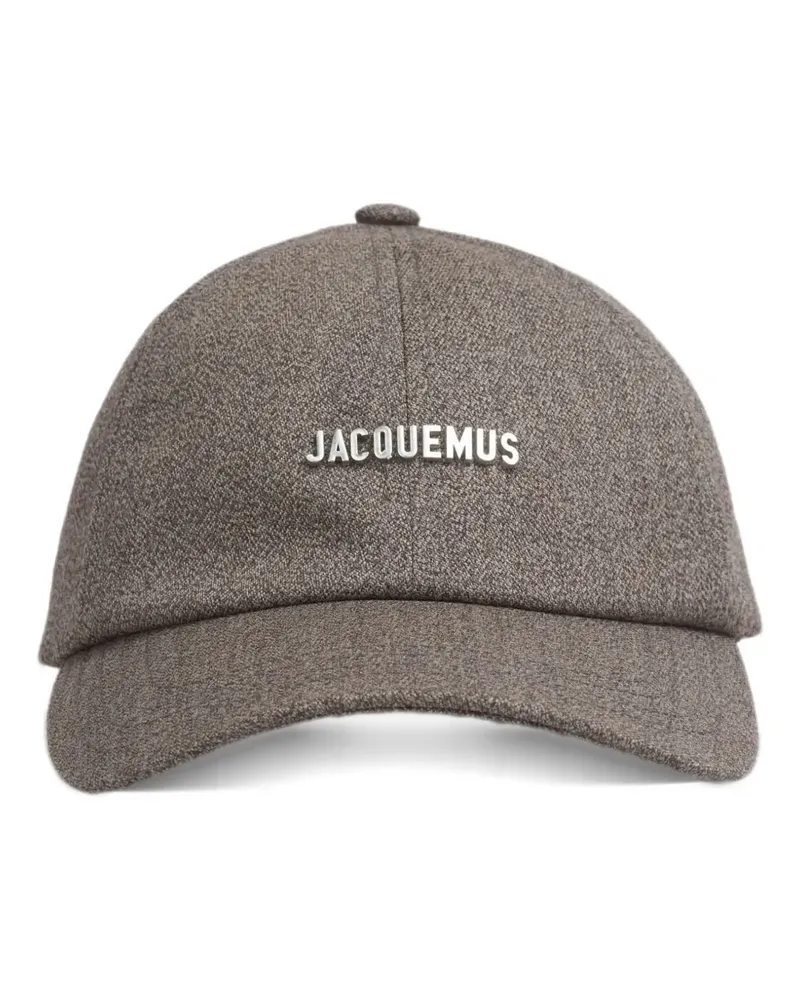 Jacquemus wool cap with logo - Grau Grau