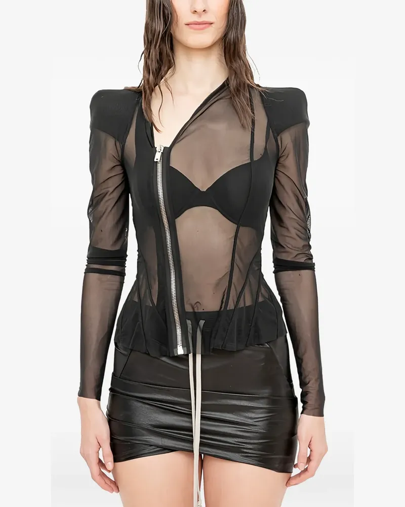 Rick Owens Lilies Princess Jacke - Schwarz Schwarz