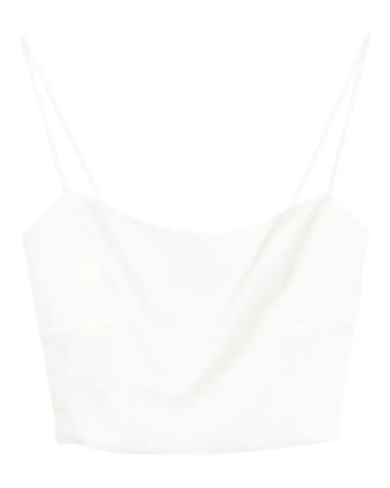 Alice + Olivia Top mit Spaghettiträgern - Weiß Weiß