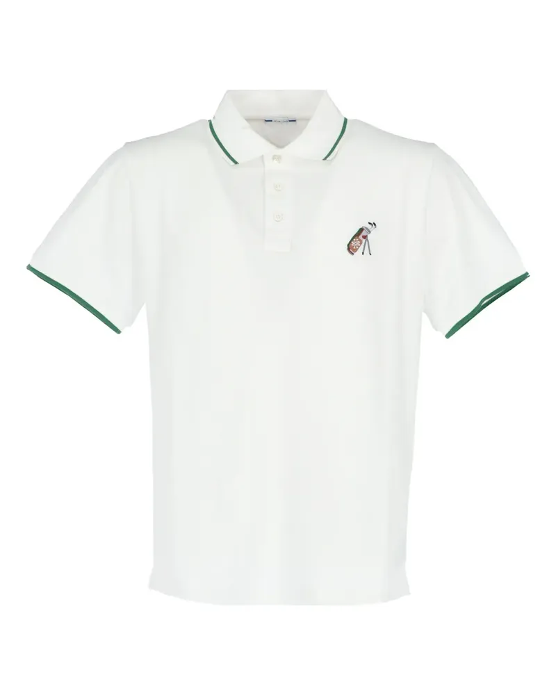 Jacob Cohën Besticktes Poloshirt - Weiß Weiß