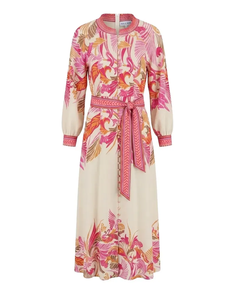 Hale Bob Belize Maxikleid mit Blumenprint - Nude Nude