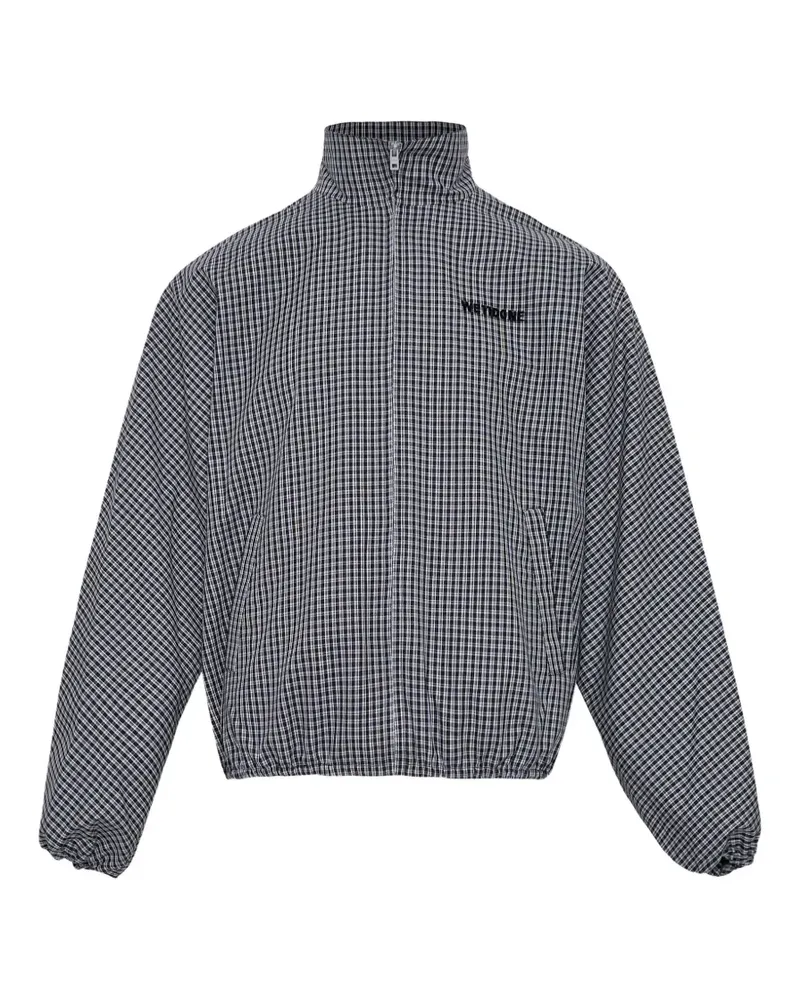 WE 11 DONE check-pattern jacket - Weiß Weiß