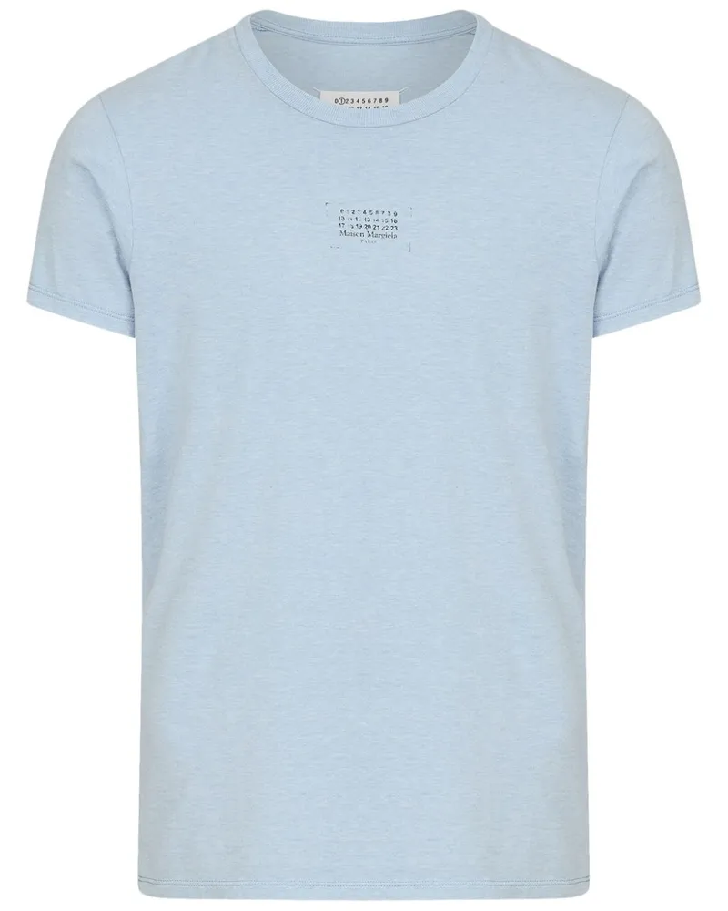Maison Margiela T-Shirt mit Print - Blau Blau