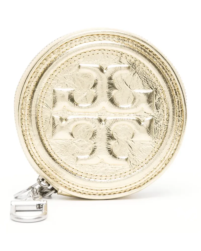 Tory Burch Fleming Portemonnaie mit Logo - Gold Gold