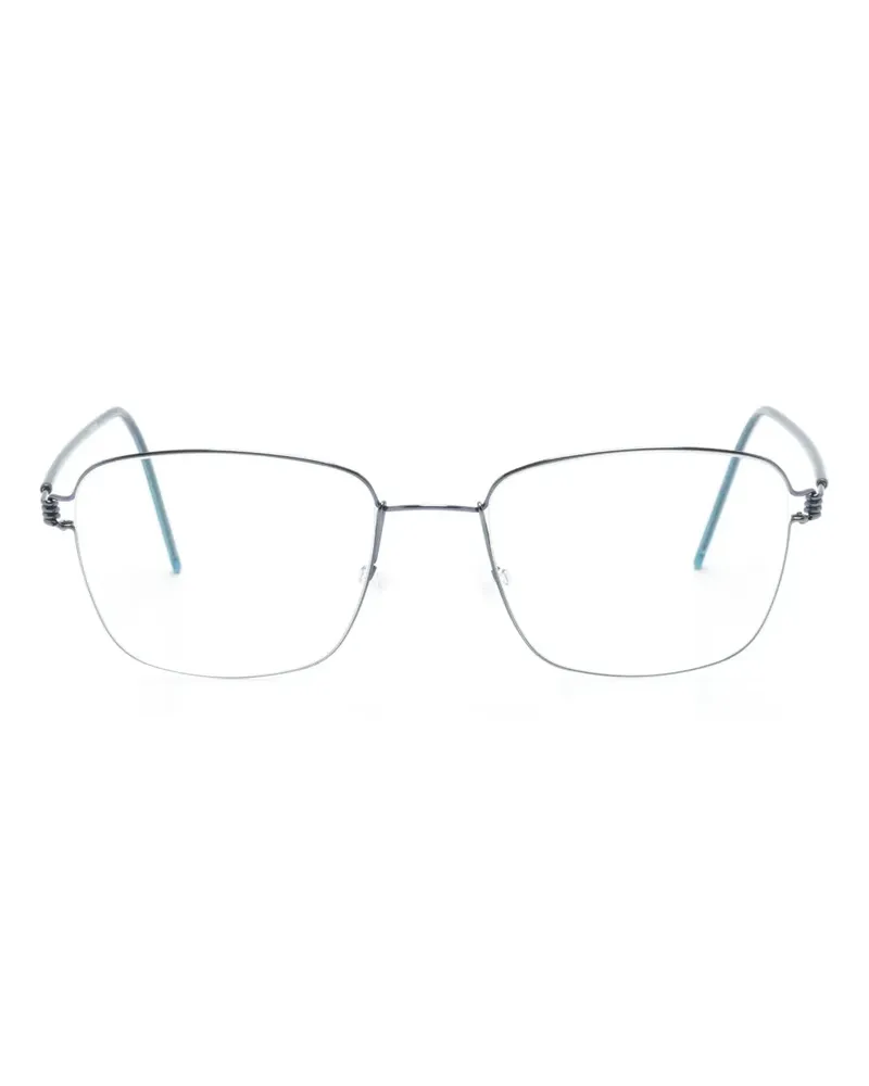 Lindberg Brille mit eckigem Gestell - Blau Blau