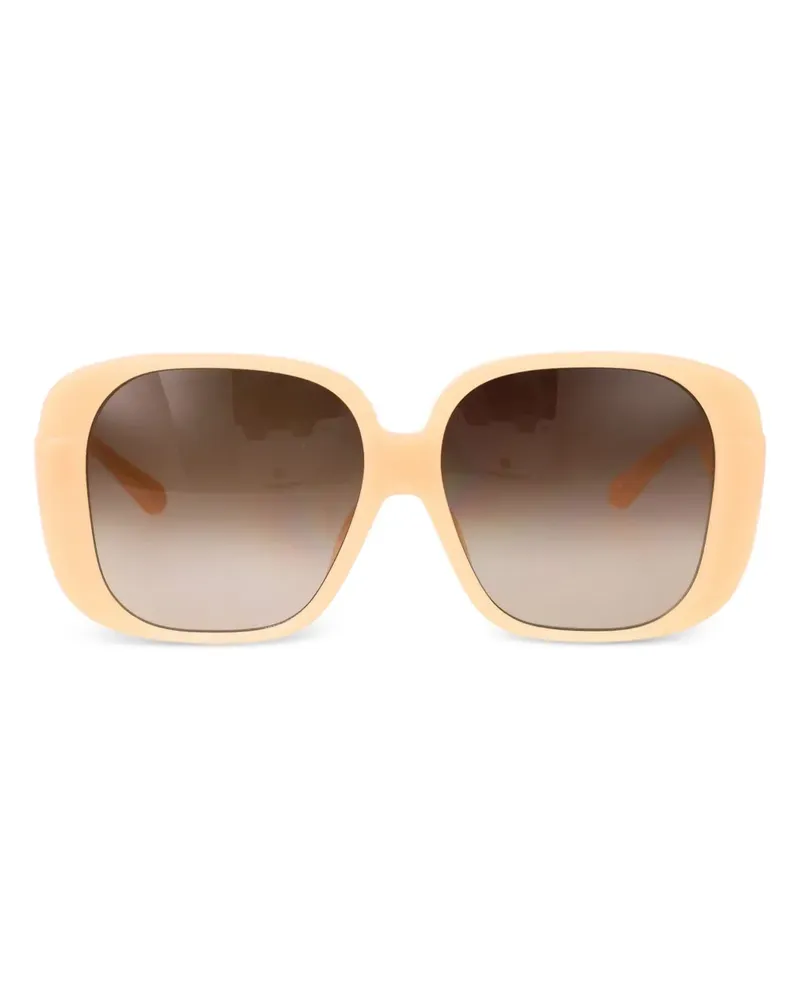 Linda Farrow Sonnenbrille mit Oversized-Gestell - Nude Nude