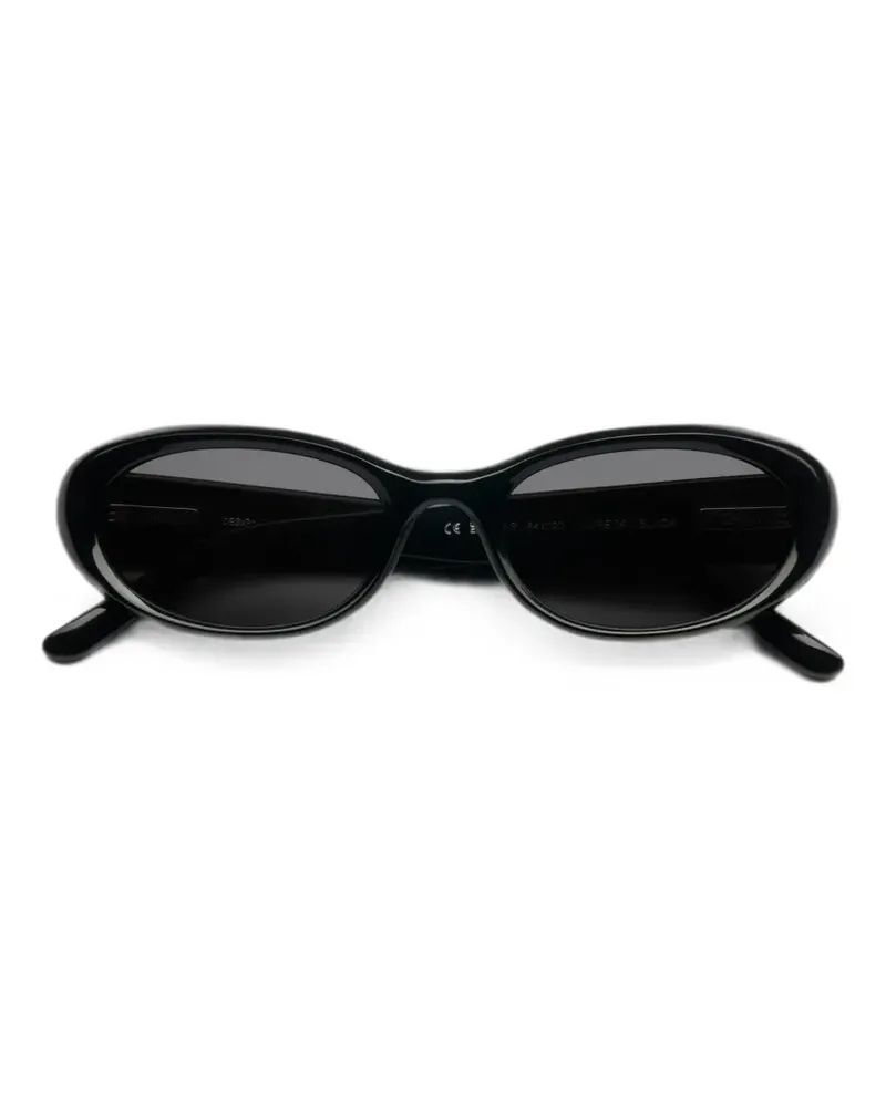 CHIMI 09 Sonnenbrille mit ovalem Gestell - Schwarz Schwarz
