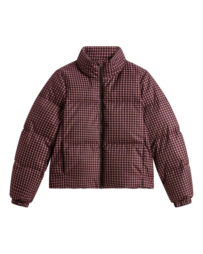 Woolrich Karierte Jacke - Rot Rot