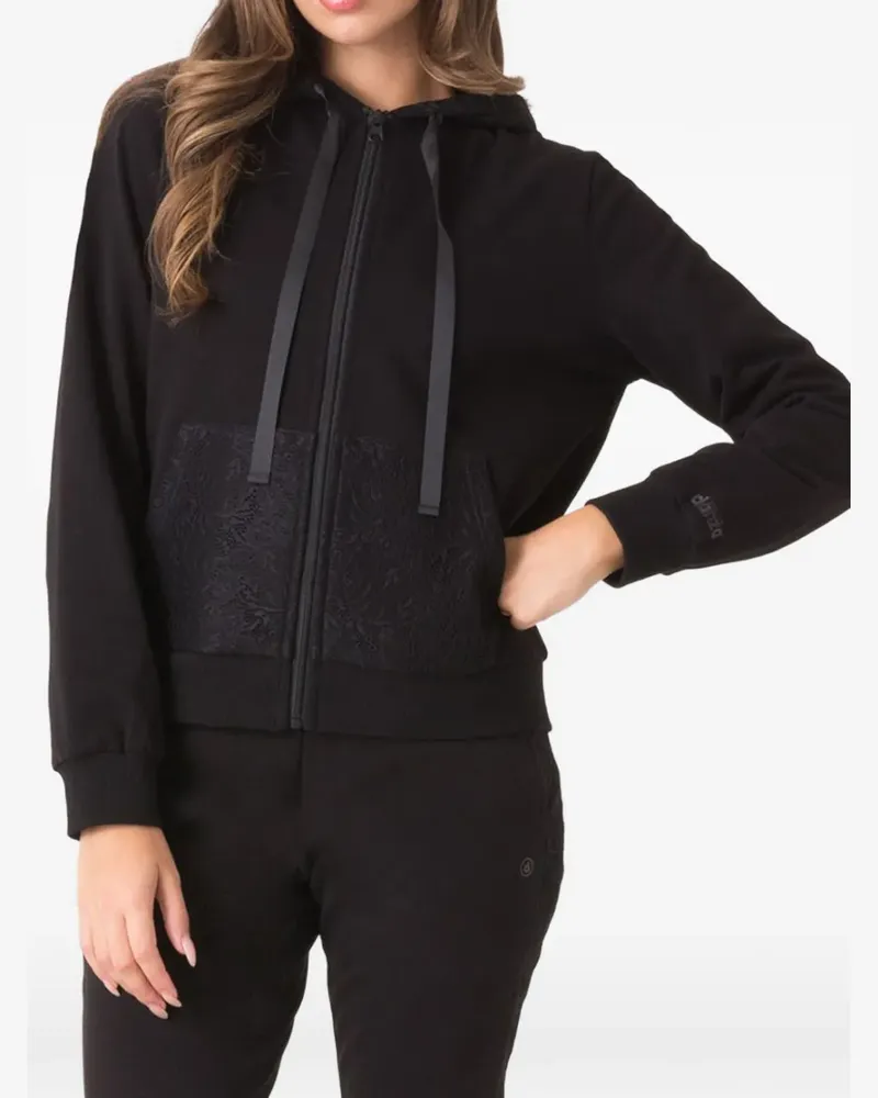 Dimensione Danza lace hooded sweatshirt - Schwarz Schwarz