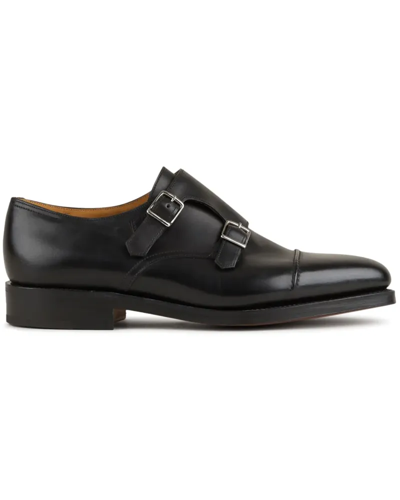 John Lobb William II Monk-Schuhe - Schwarz Schwarz
