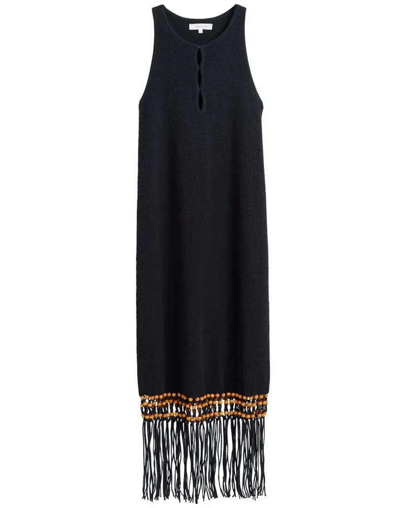 Chinti & Parker x Laura Whitmore Kleid mit Perlen - Schwarz Schwarz