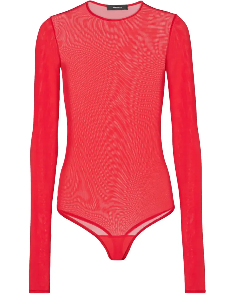 WARDROBE.NYC Semi-transparenter Body - Rot Rot