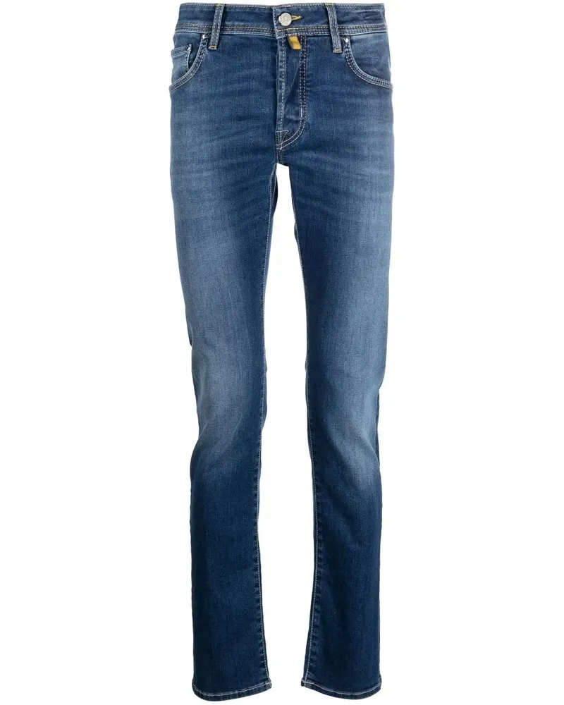 Jacob Cohën Gerade Jeans mit Stone-Wash-Effekt - Blau Blau