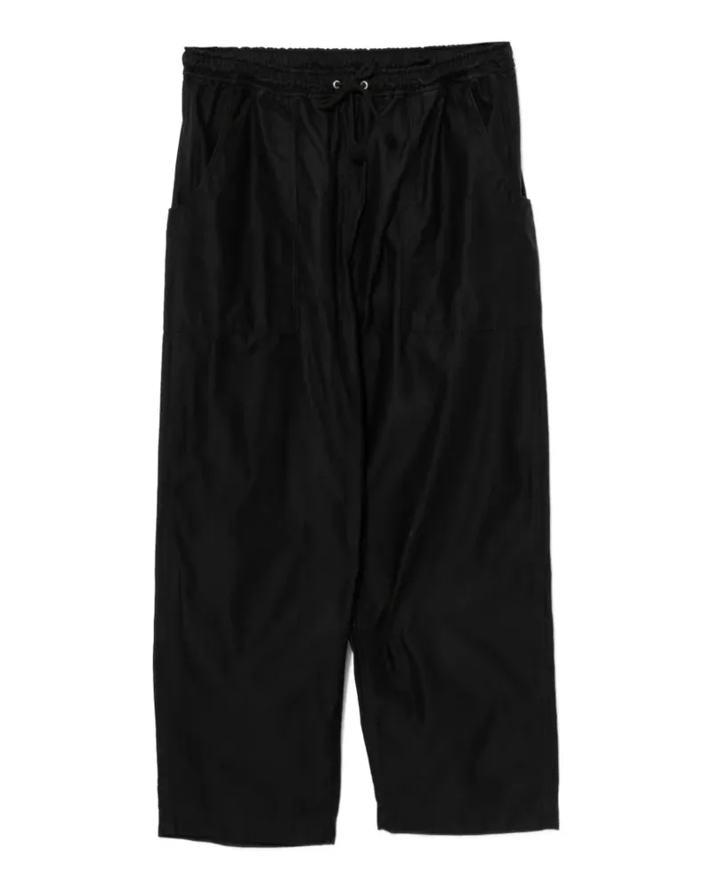 Comme des Garçons Hose aus Satin - Schwarz Schwarz