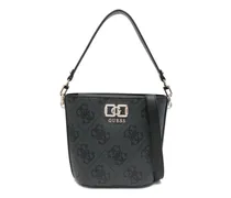 Beuteltasche mit Monogramm - Schwarz