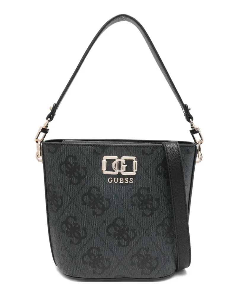 Guess Beuteltasche mit Monogramm - Schwarz Schwarz