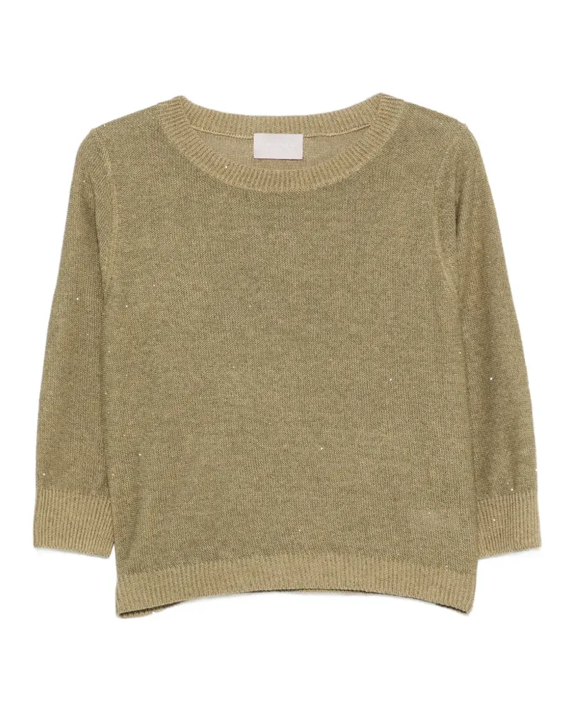 hemisphere sequin knitted sweater - Grün Grün