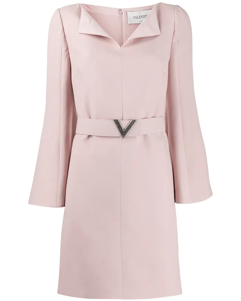 Valentino Garavani Kleid mit VGOLD-Gürtel - Rosa Rosa