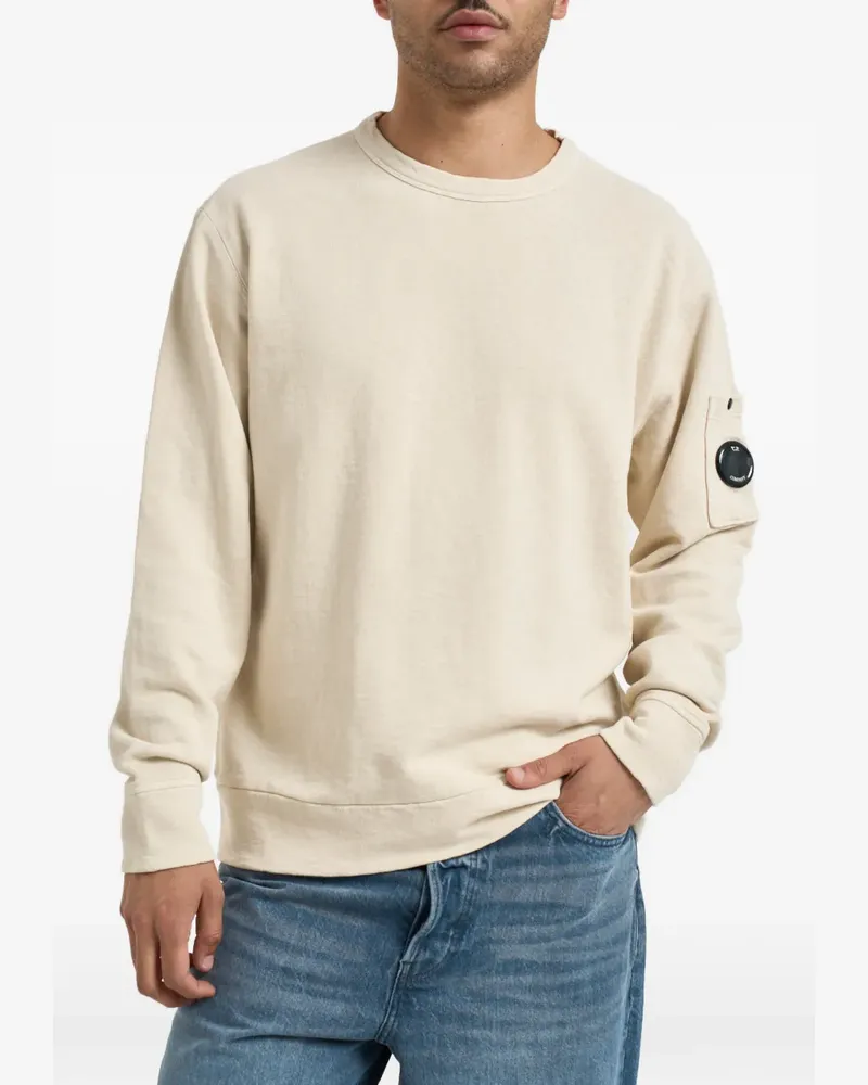 C.P. Company arm lens pocket sweater - Nude Nude