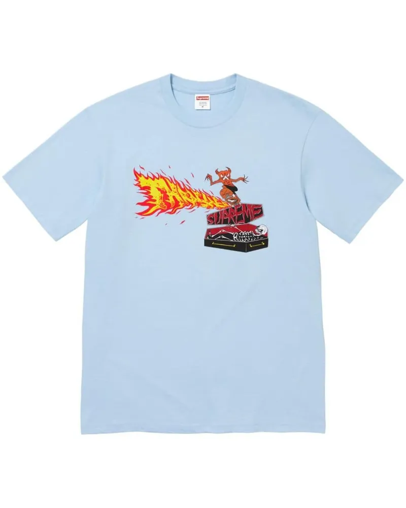 Supreme Being x Thrasher Back Tail "Blue" T-Shirt - Blau Blau