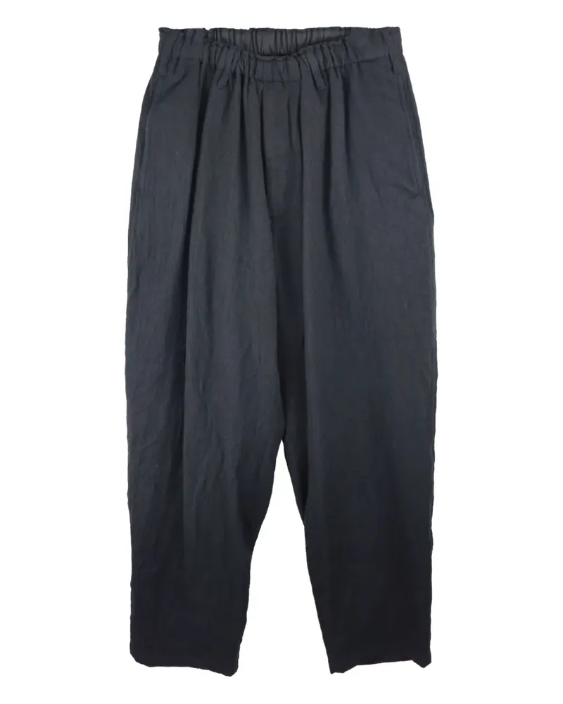 Yohji Yamamoto Hose mit elastischem Bund - Schwarz Schwarz