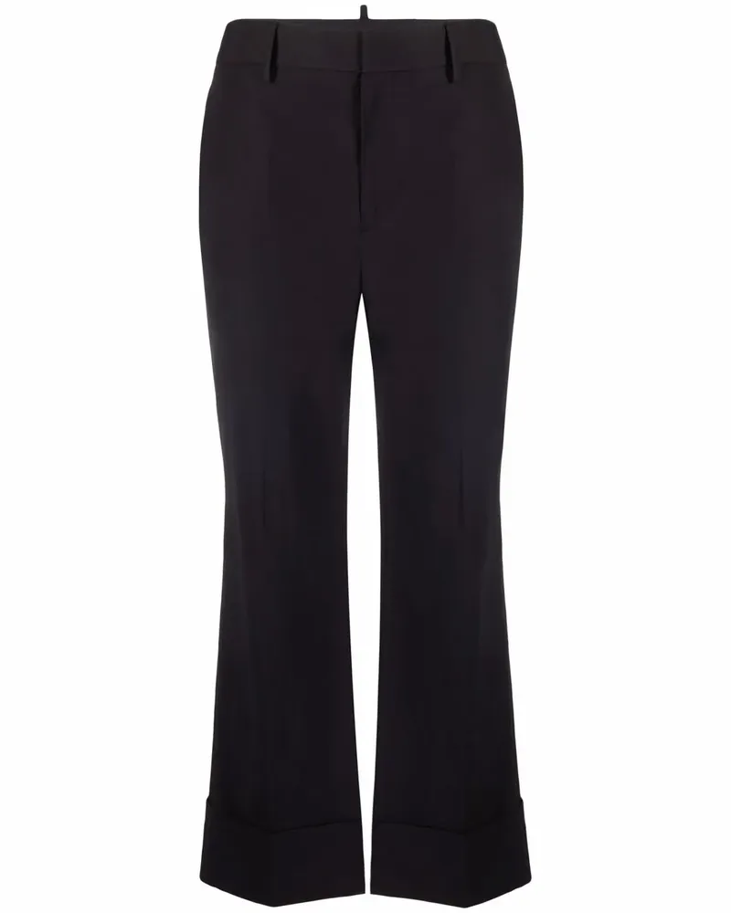 Dsquared2 Cropped-Hose - Schwarz Schwarz