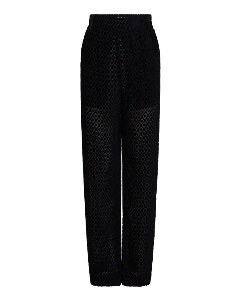 Victoria Beckham Hose mit geometrischem Muster - Schwarz Schwarz