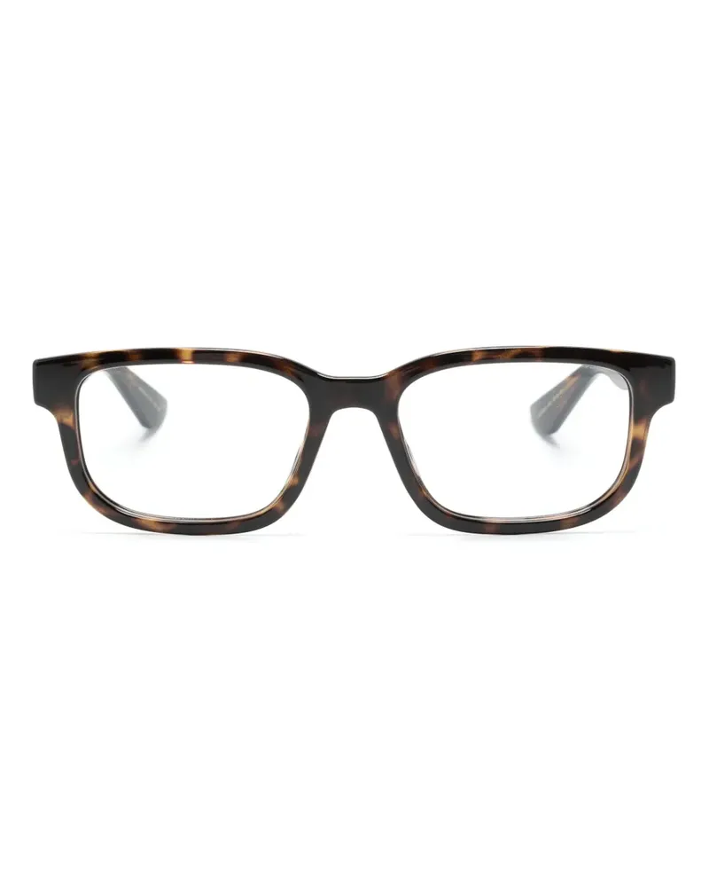 Gucci Eckige Brille in Schildpattoptik - Braun Braun