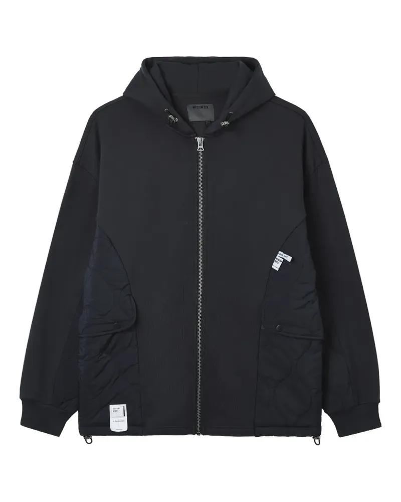 Musium Div. quilted zip-up hoodie - Grau Grau